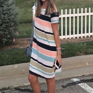 MTS Striped Casual Dress. Size Small. Multicolor